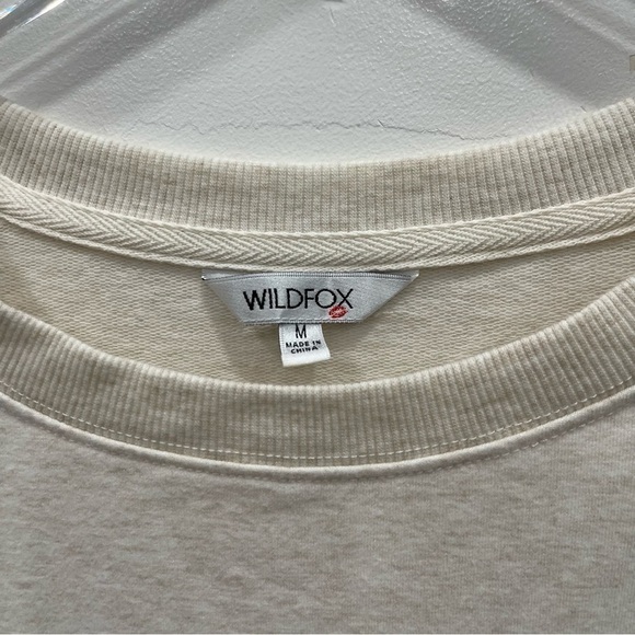 Wildfox Cheetah Lip Sweatshirt Medium Loose Fit - Picture 4 of 8